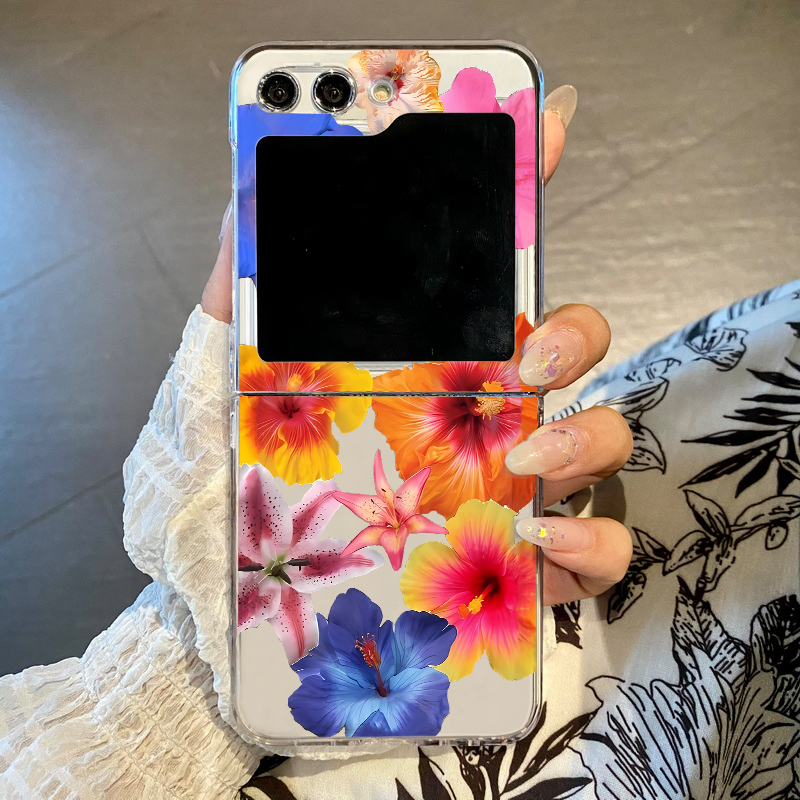 Phone Cases Z Fold 6 - Realistic Floral Print Phone Case For