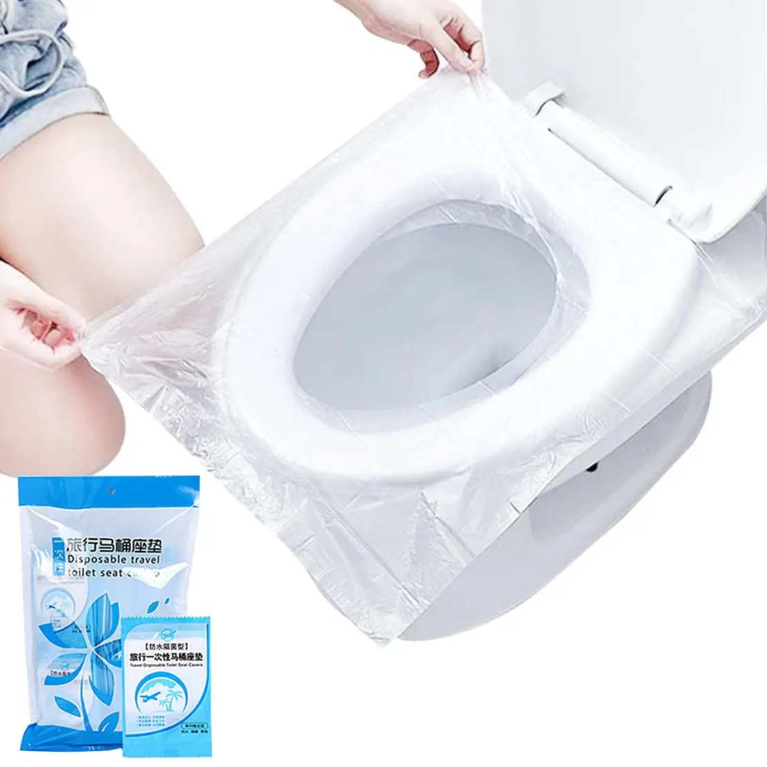 Biodegradable Eco Case - 6/50PCS Biodegradable Disposable Plastic Toilet Seat
