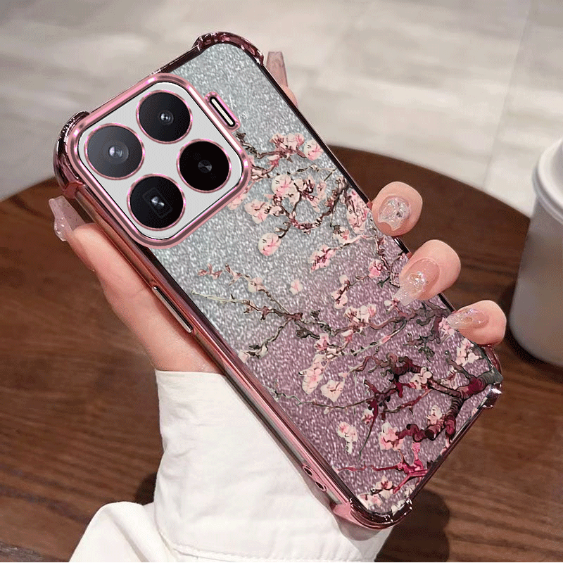 Glitter Shockproof Case - Glitter Plating Protective Cover For Xiaomi