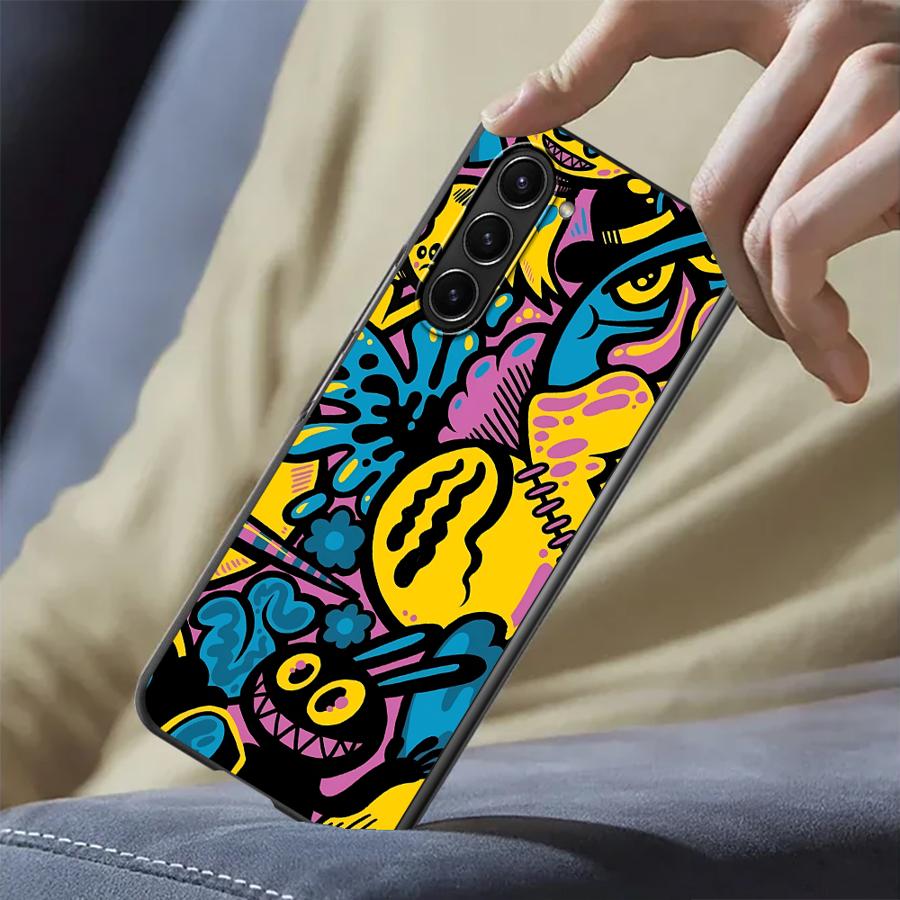 Phone Cases Z Fold 6 - Cartoon Graffiti Design Case for Samsung
