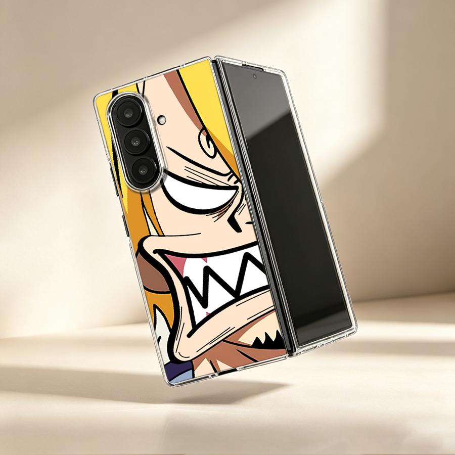 Phone Cases Z Fold 6 - Angry Sanji Anime Case for Samsung