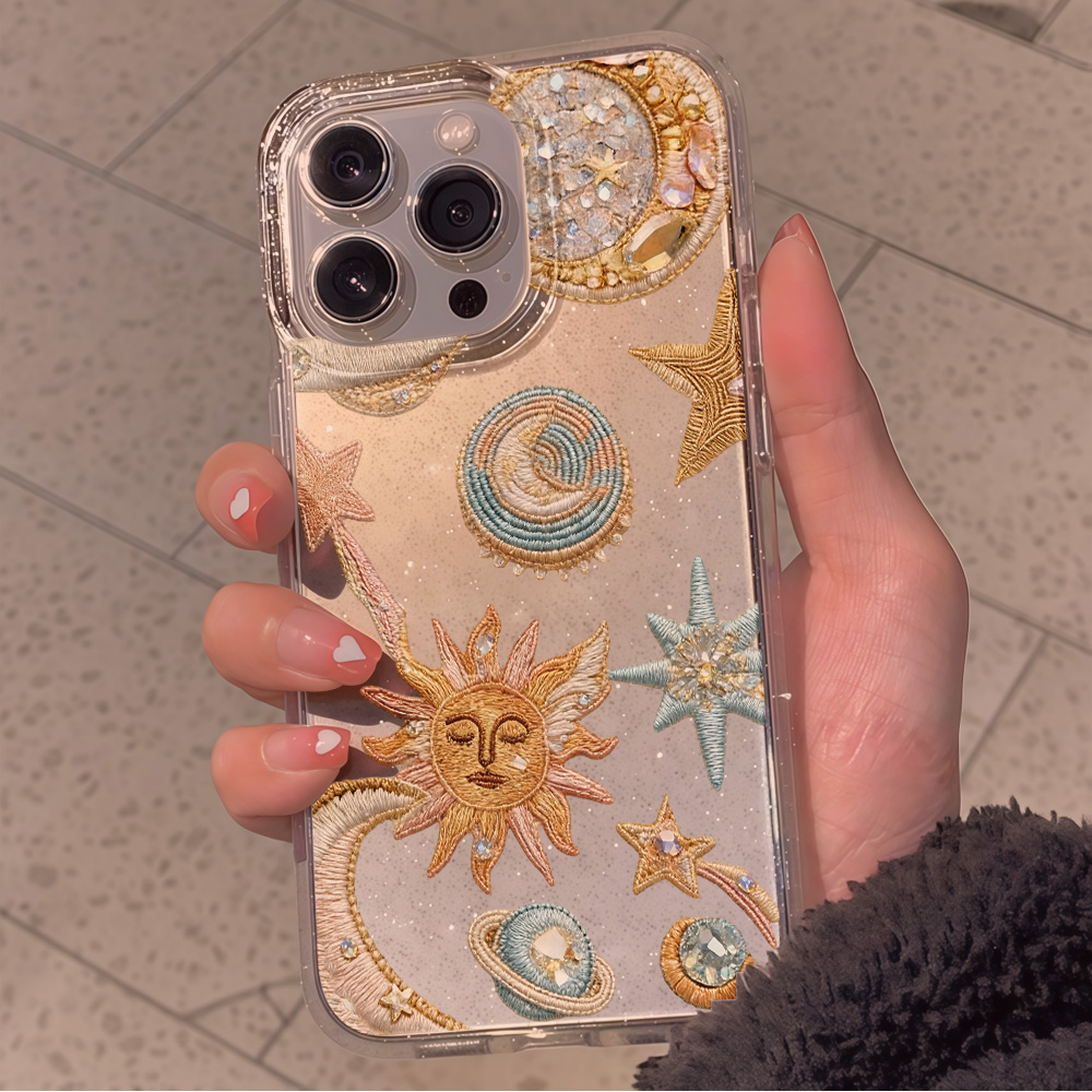 Creativity Stars Moon Clear Gl - Glitter Shockproof Case review and price