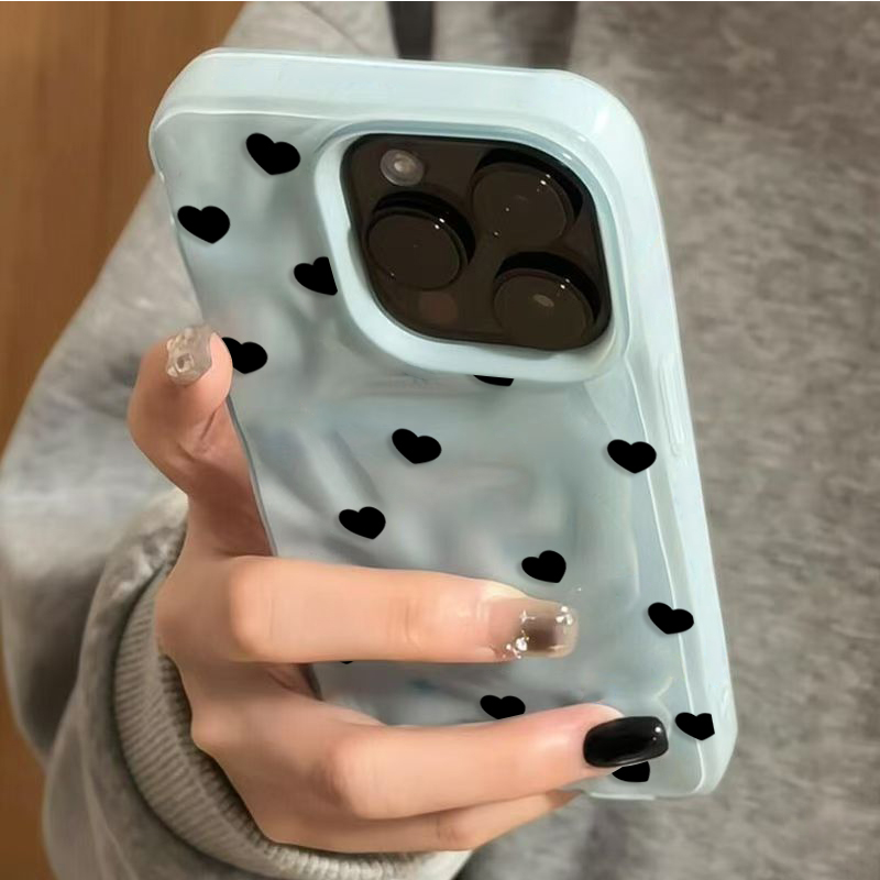 Aesthetic Cute Black Heart Sho - Phone Cases Cute Iphone 14 review and price