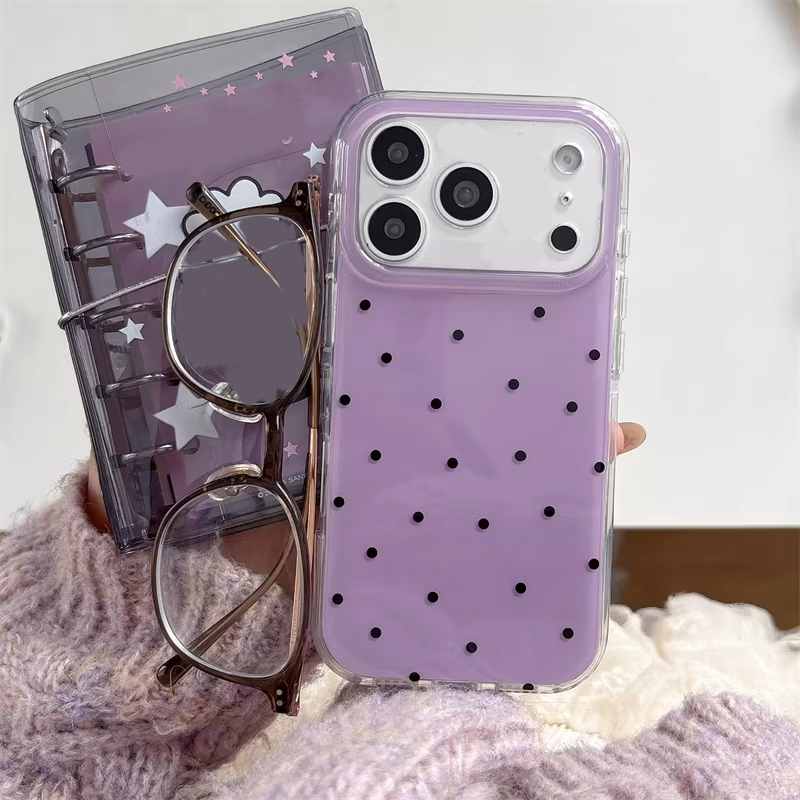 Korean Ins Girl Simple Purple  - Phone Cases For Girls review and price