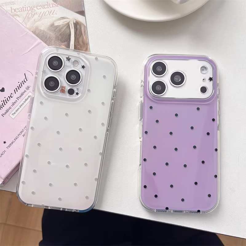 Korean Ins Girl Simple Purple  - Phone Cases For Girls review and price