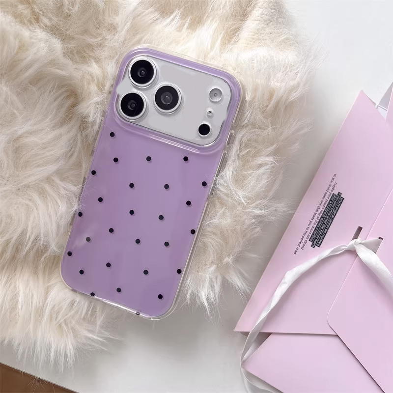 Korean Ins Girl Simple Purple  - Phone Cases For Girls review and price
