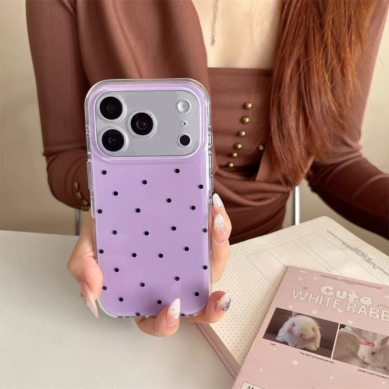 Korean Ins Girl Simple Purple  - Phone Cases For Girls review and price