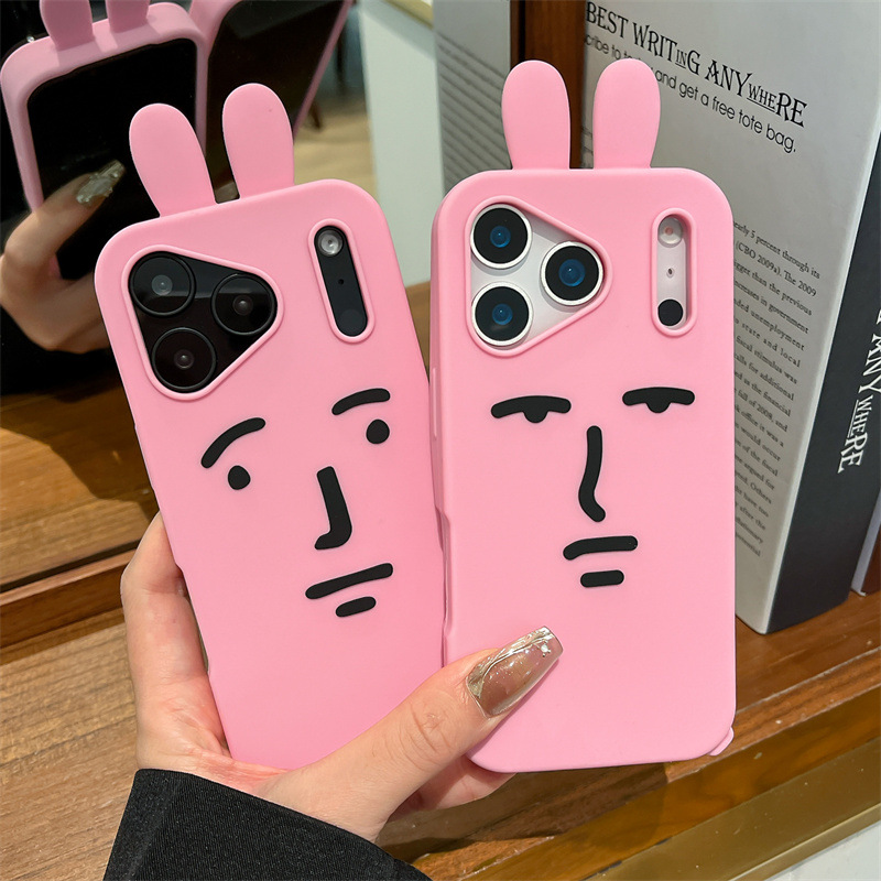 Kawaii 3D Funny Cartoon Pink E - Phone Cases Quirky review and price