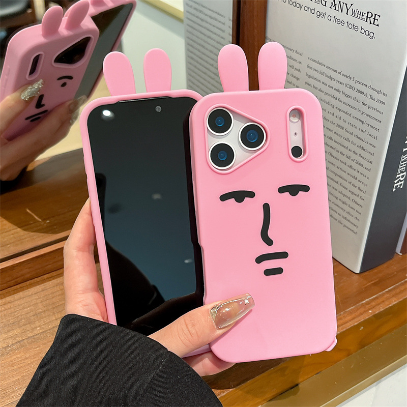 Kawaii 3D Funny Cartoon Pink E - Phone Cases Quirky review and price