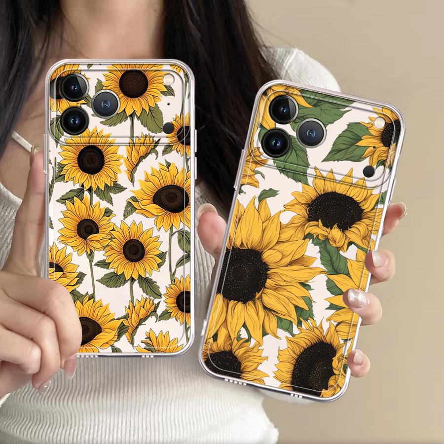 Cute Sunflower Pattern Case fo - Phone Cases Cute Iphone 14 review and price