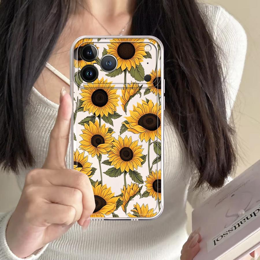 Cute Sunflower Pattern Case fo - Phone Cases Cute Iphone 14 review and price