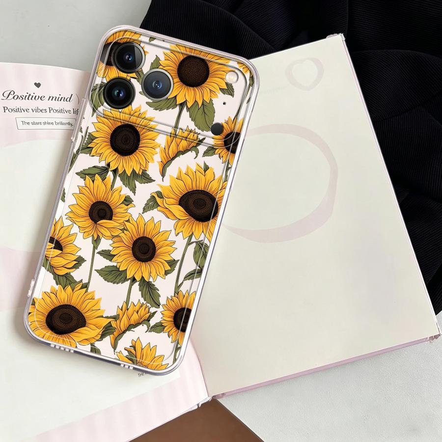 Cute Sunflower Pattern Case fo - Phone Cases Cute Iphone 14 review and price