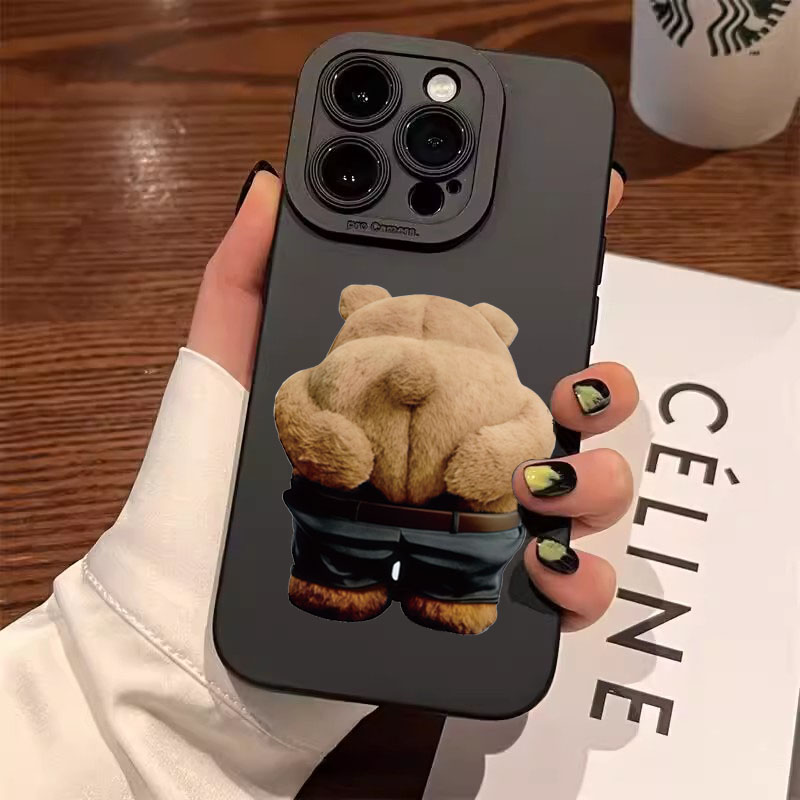 Funny Cool Bear Silicone Phone - Phone Cases Quirky review and price