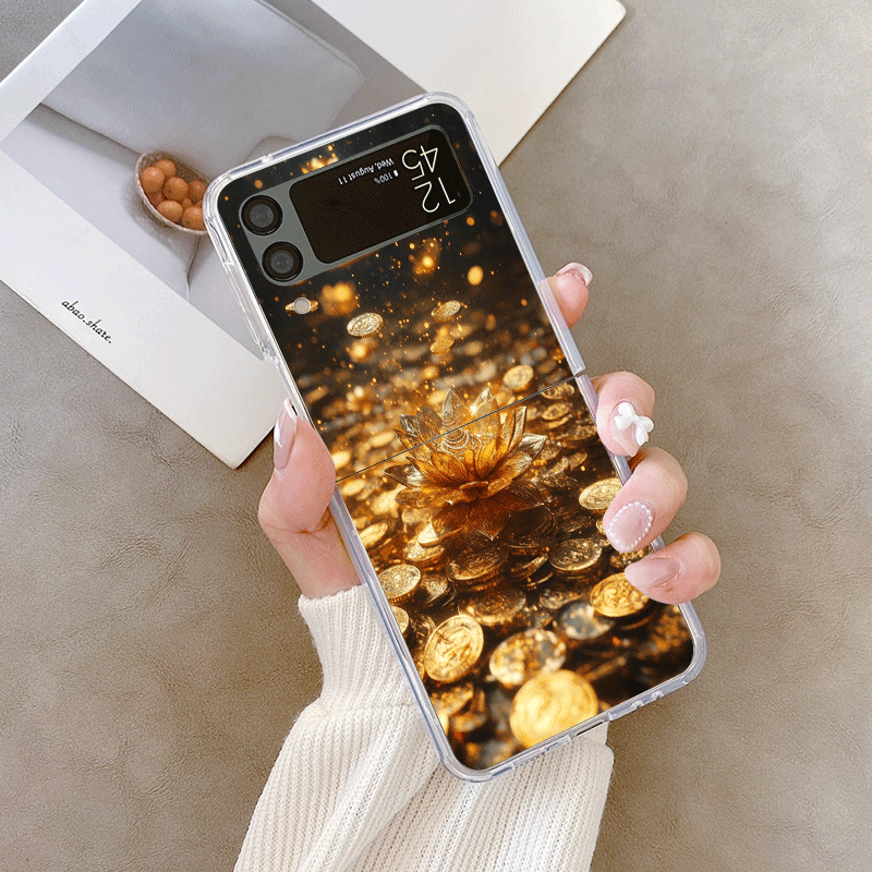 Creative Golden Lotus Flower P - Phone Cases Z Fold 6 review and price