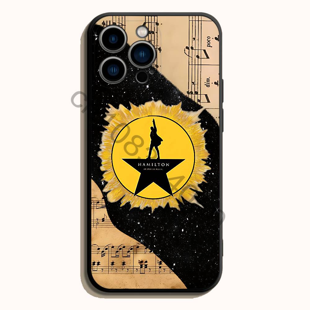 Hamilton Musical Lyrics Black  - Phone Cases Hamilton review and price