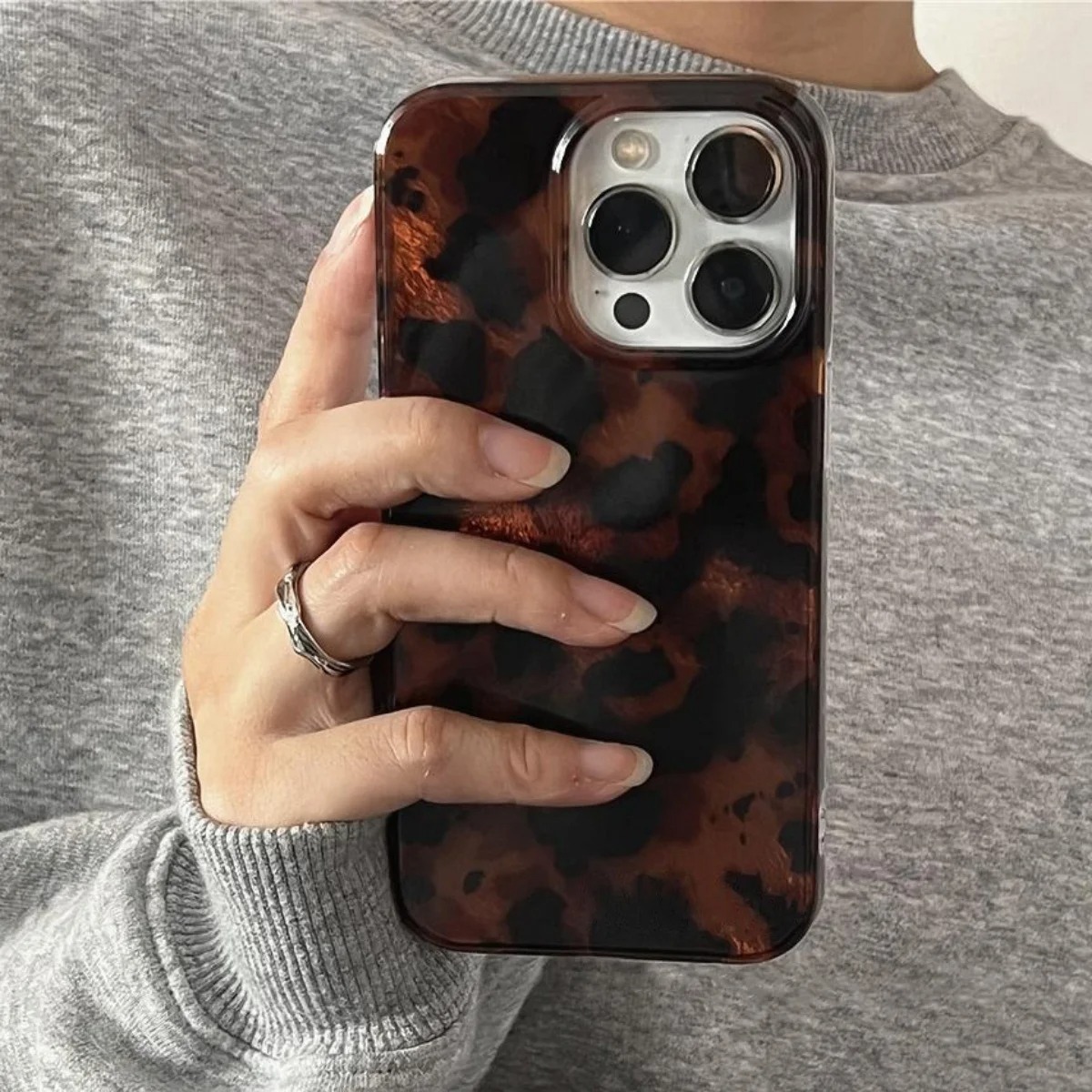 Retro Amber Texture Laser Phon - Phone Cases Store review and price
