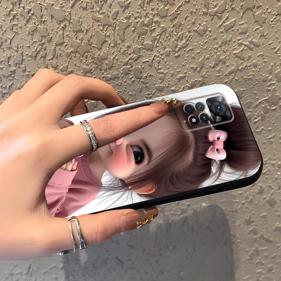 Cartoon Girl Pattern Funda Pho - Phone Cases Xiaomi review and price