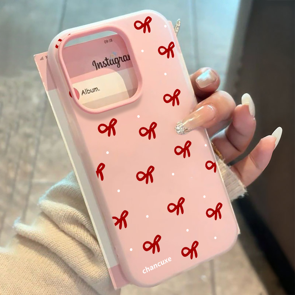 Minimalist Bow Girl INS Phone  - Phone Cases For Girls review and price
