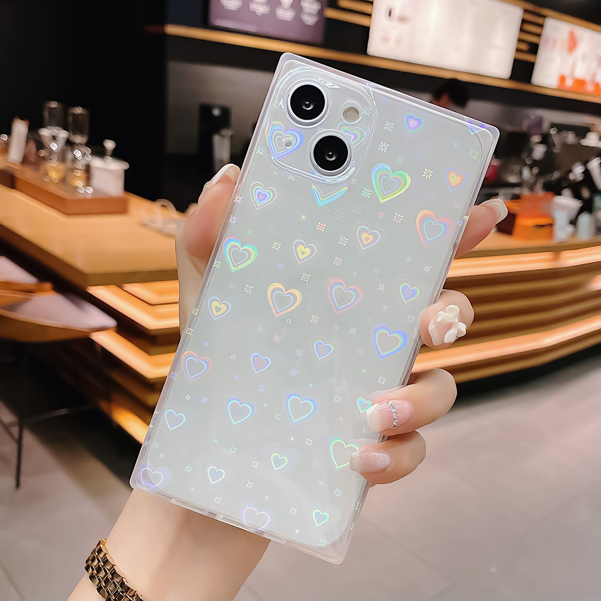 Heart Pattern Phone Case Compa - Glitter Shockproof Case review and price