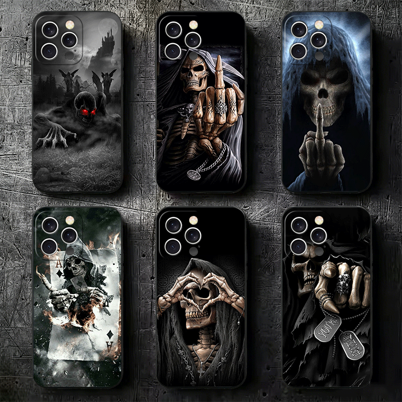 Grim Reaper Skeleton Funny Sty - Phone Cases Quirky review and price
