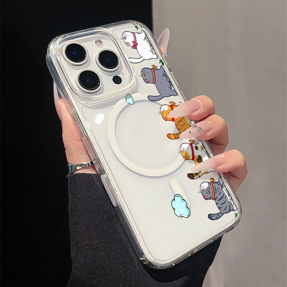 Cute Cartoon Cat Clear Phone C - Phone Cases Cute Iphone 14 review and price