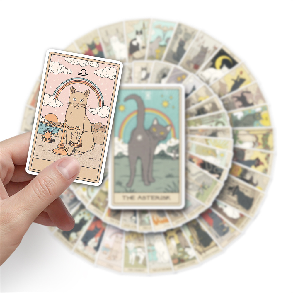 10/30/50PCS Cartoon Cat Tarot  - Phone Cases Wholesale review and price