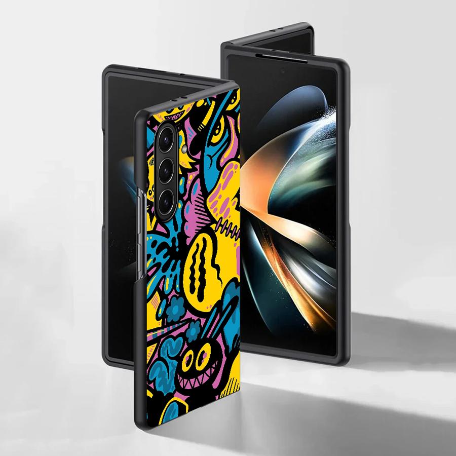 Cartoon Graffiti Design Case f - Phone Cases Z Fold 6 review and price