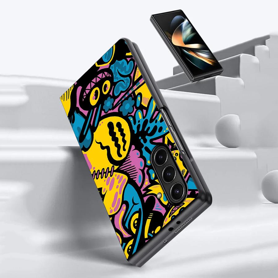 Cartoon Graffiti Design Case f - Phone Cases Z Fold 6 review and price