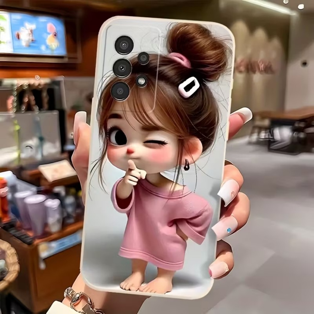 Cute Cartoon Girl Pattern Desi - Phone Cases For Girls review and price