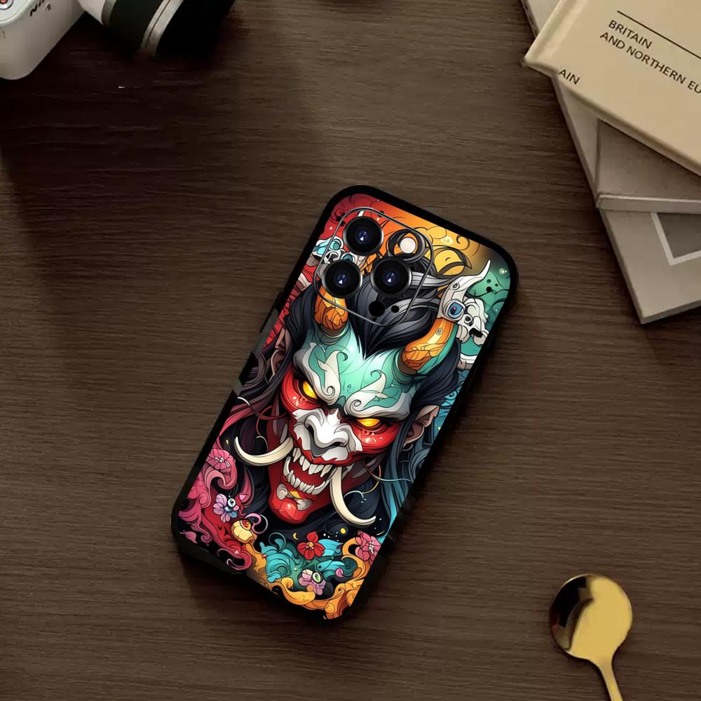 Japan ghost face Samurai  Phon - Phone Cases Japan review and price