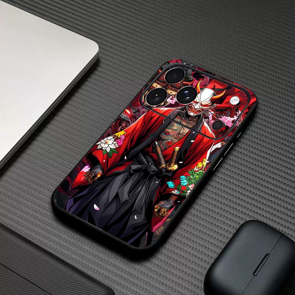 Japan ghost face Samurai  Phon - Phone Cases Japan review and price