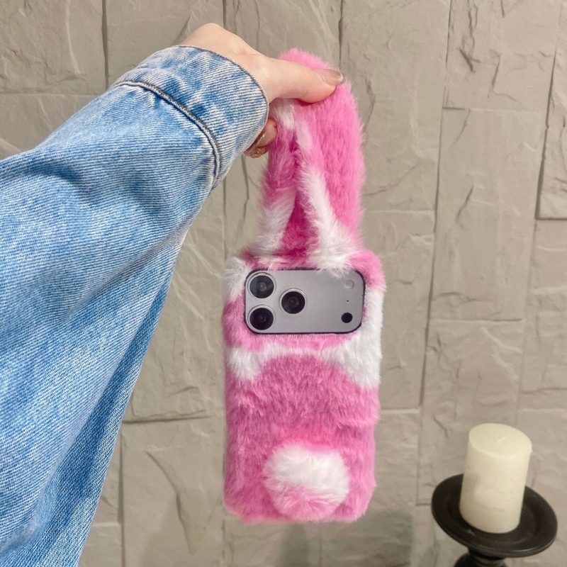 Cute Rabbit Design Fluffy Phon - Phone Cases Cute Iphone 14 review and price