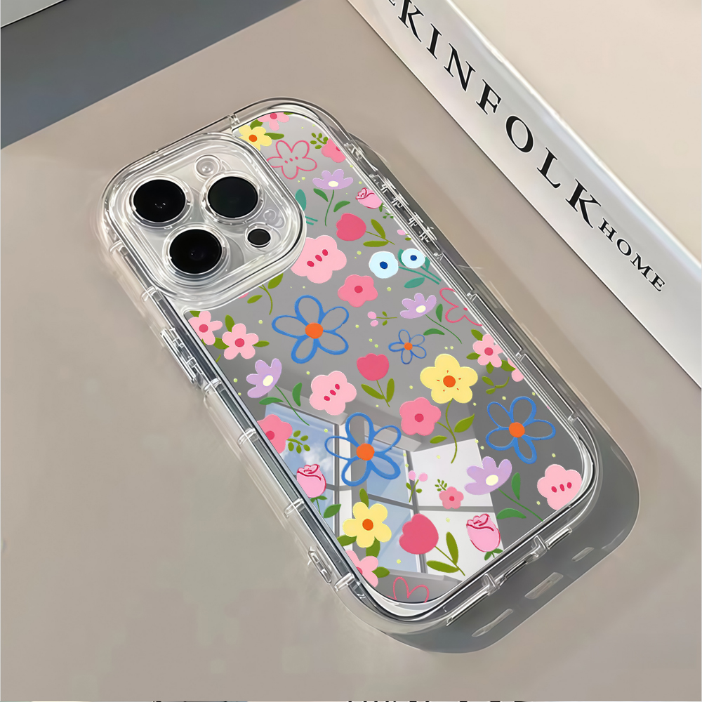 Korean Ins Style Floral Silver - Phone Cases Store review and price