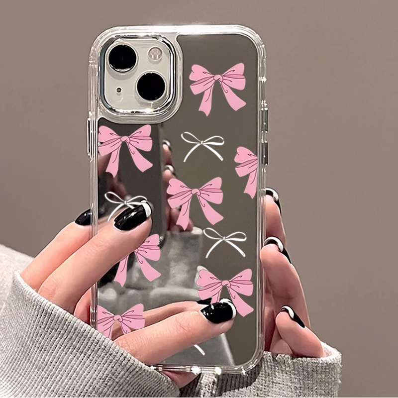 Cute Pink Black Bow Pattern Mi - Phone Cases Cute Iphone 14 review and price