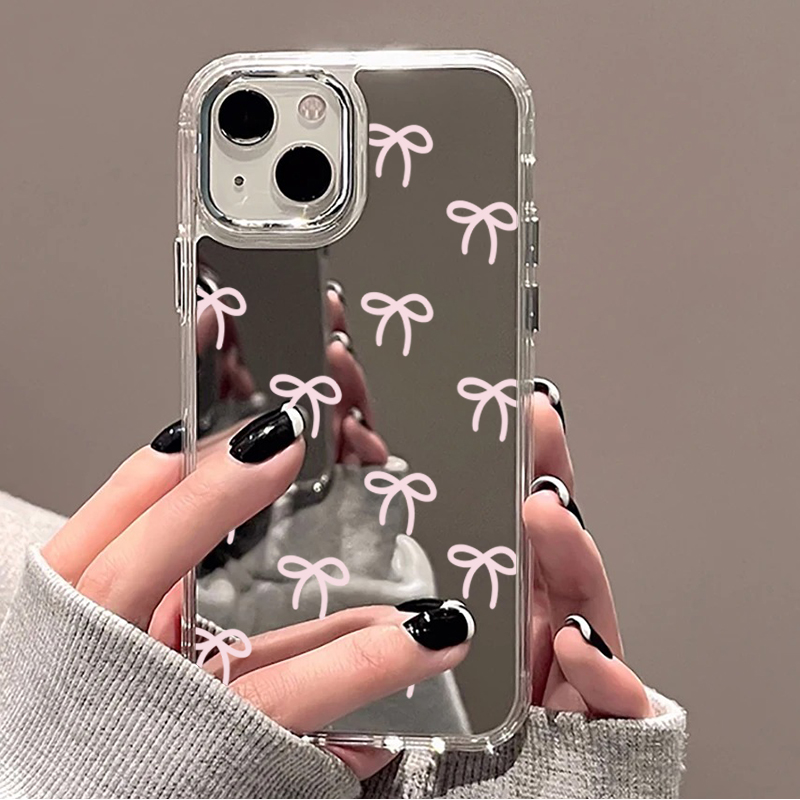 Cute Pink Black Bow Pattern Mi - Phone Cases Cute Iphone 14 review and price