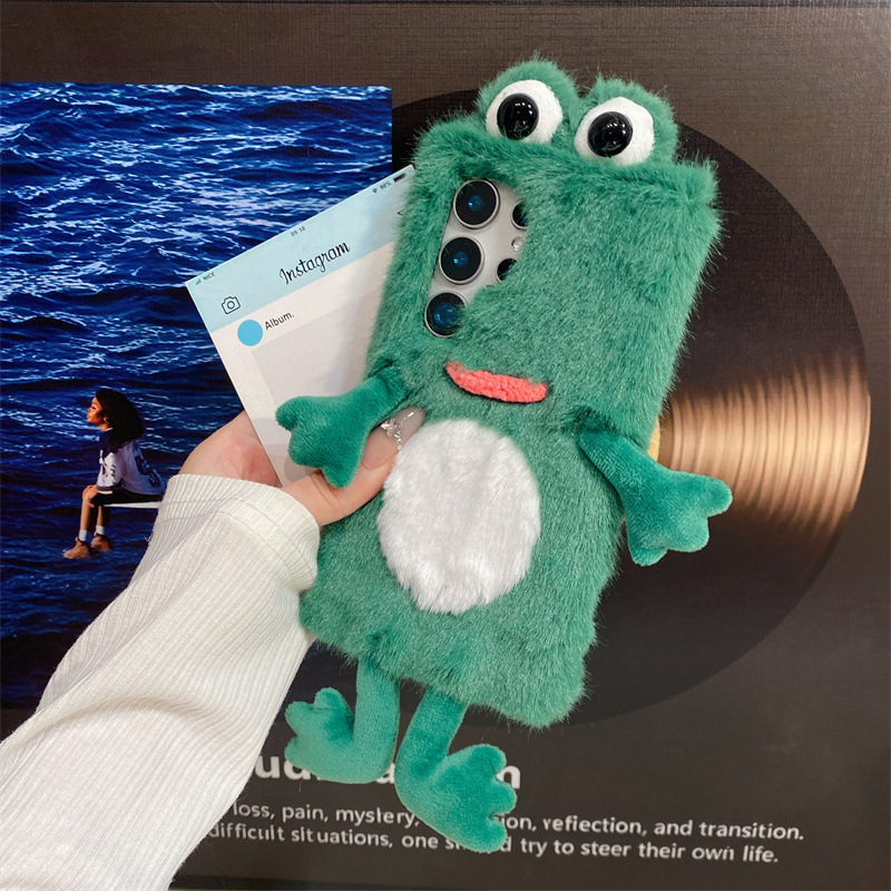 Plush Frog Phone Case, Cute Gr - Phone Cases Samsung Galaxy review and price