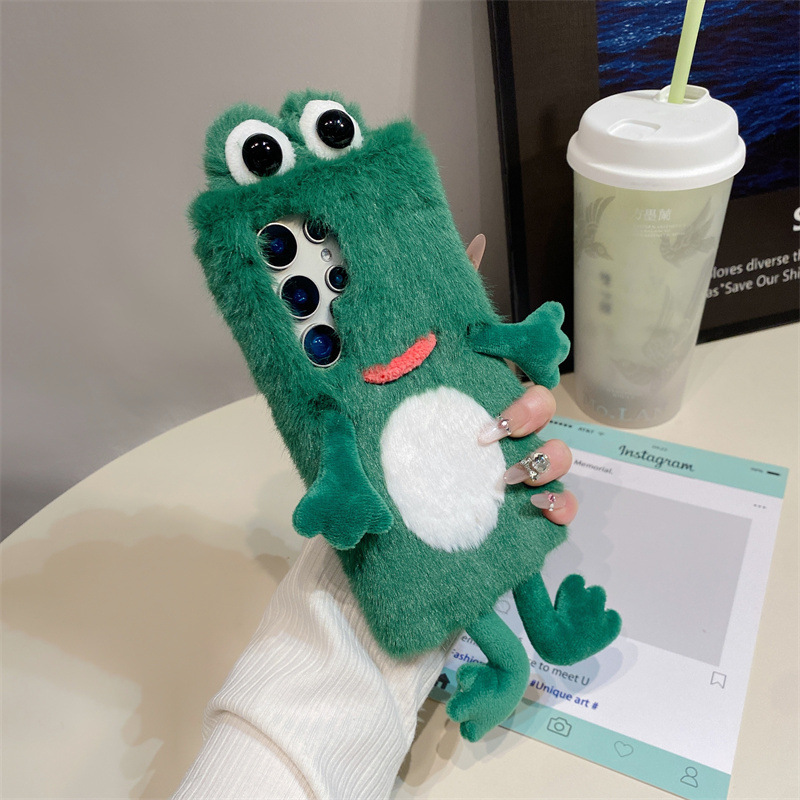 Plush Frog Phone Case, Cute Gr - Phone Cases Samsung Galaxy review and price